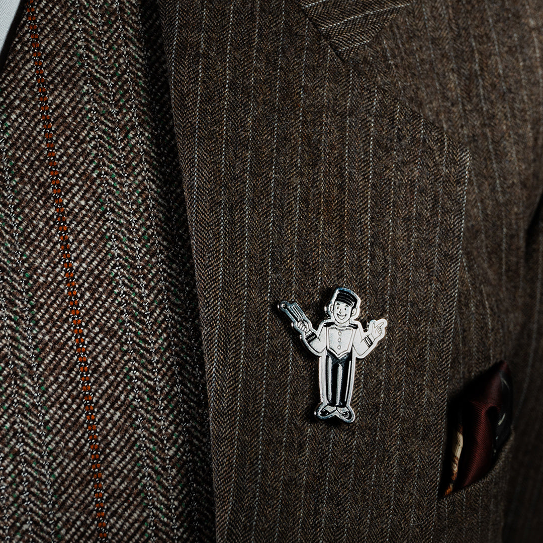 Pin Monito Plata