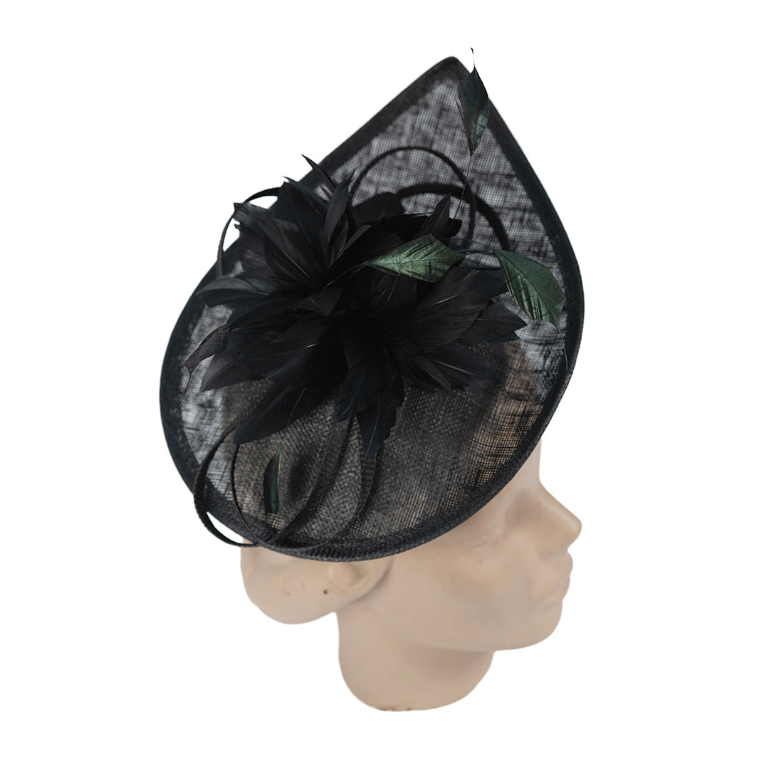 TOCADO PLUMAS NEGRAS