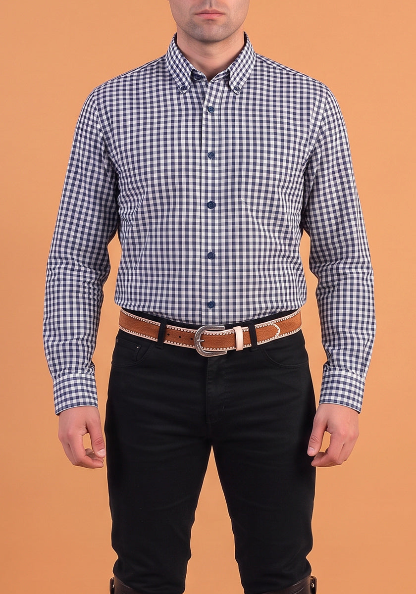 CAMISA DE HUASO AZUL
