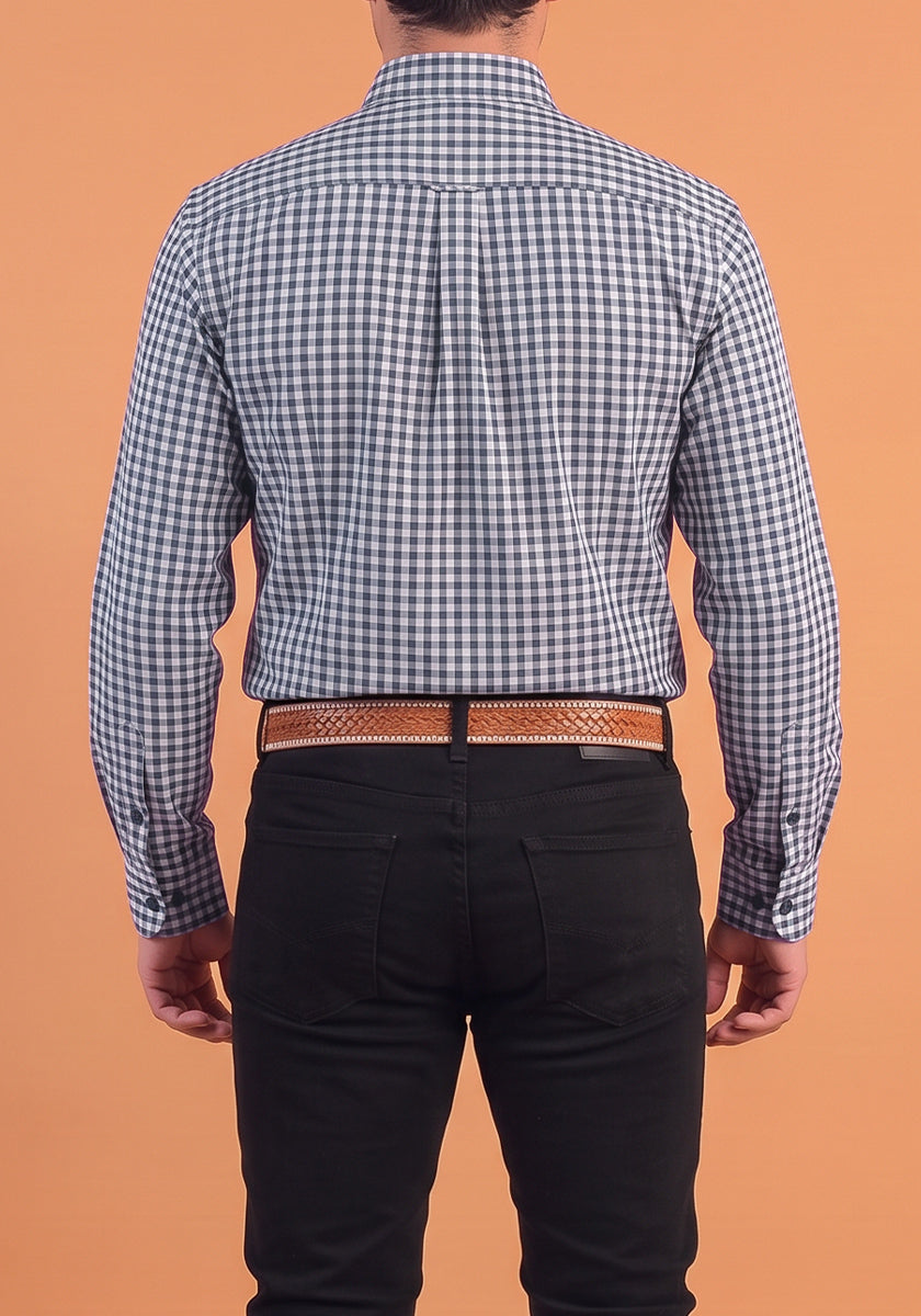 CAMISA DE HUASO CUADRILLE AZUL