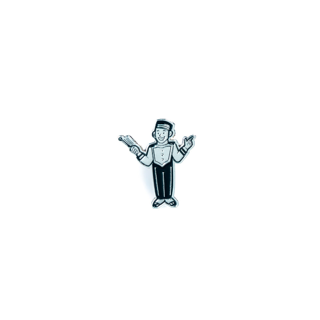 Pin Monito Plata Pequeño