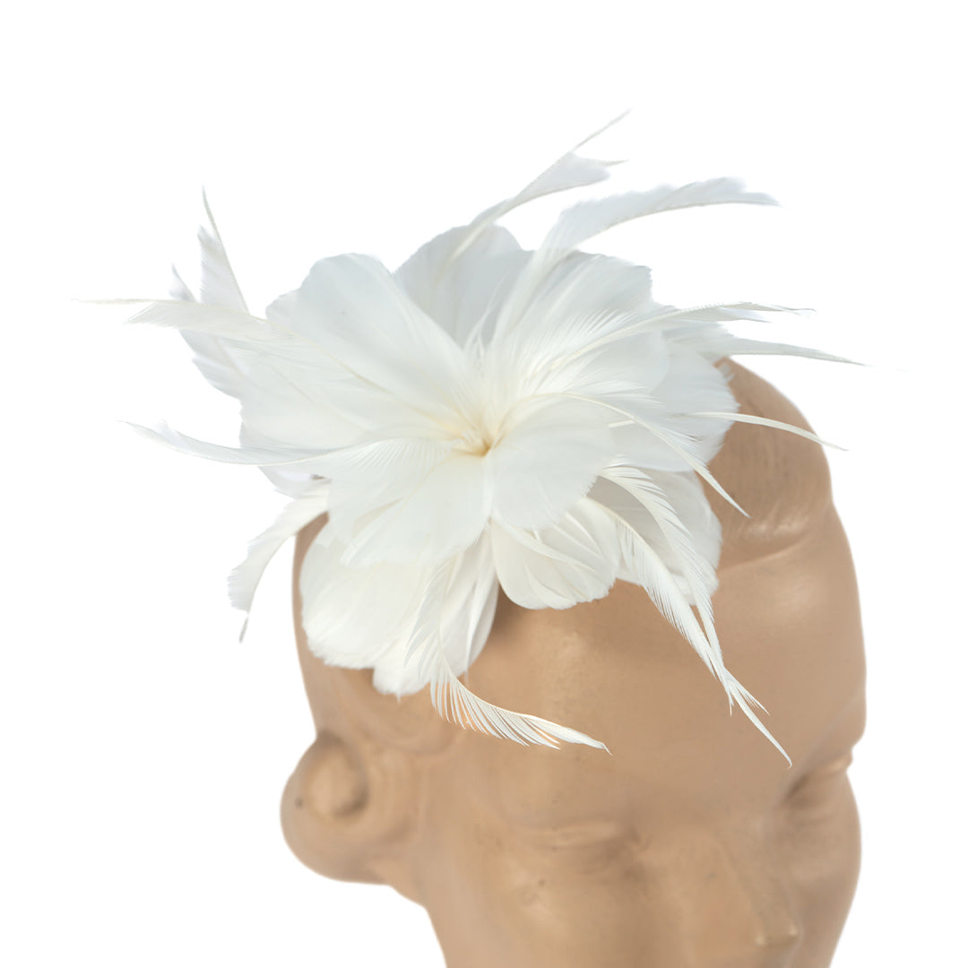 TOCADO BLANCO FLOR