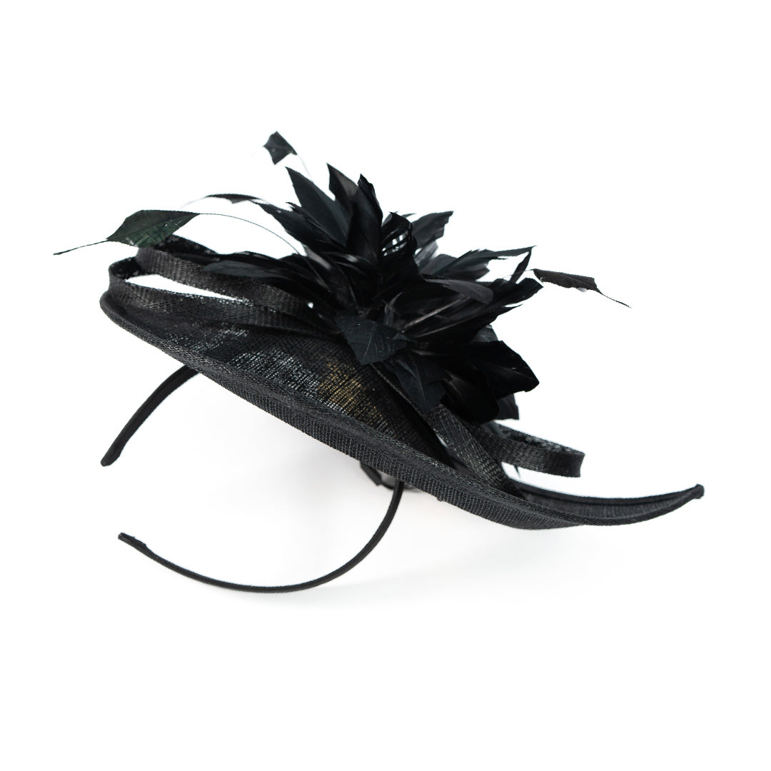 TOCADO PLUMAS NEGRAS
